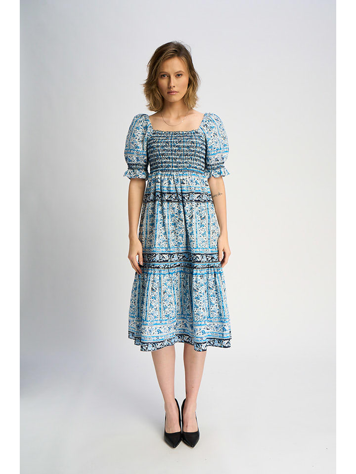 Šaty Marks & Spencer Blau/ Weiß 663985 Kleid in Blau/ Weiß - 1