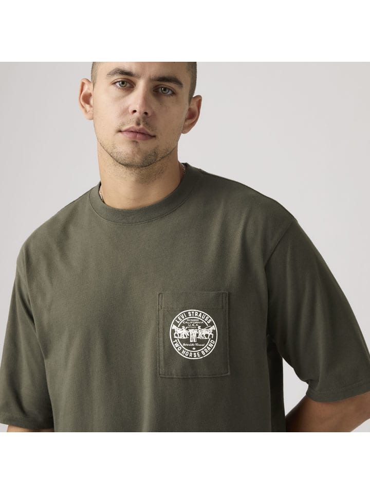 Tričko Levi's Khaki 8984347 Shirt in Khaki - 4