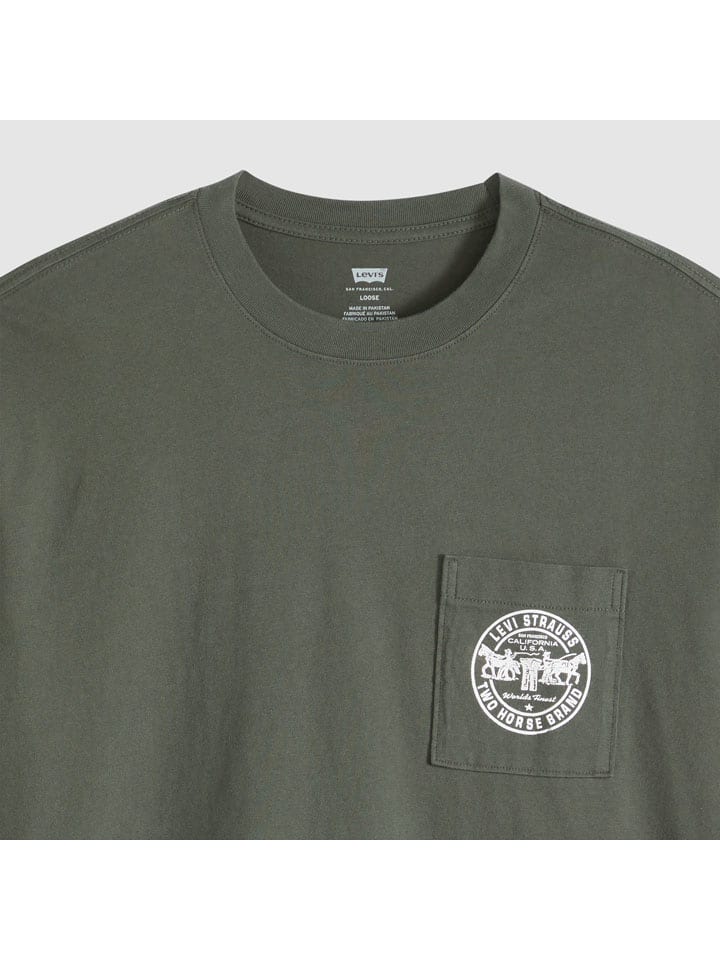 Tričko Levi's Khaki 8984347 Shirt in Khaki - 7