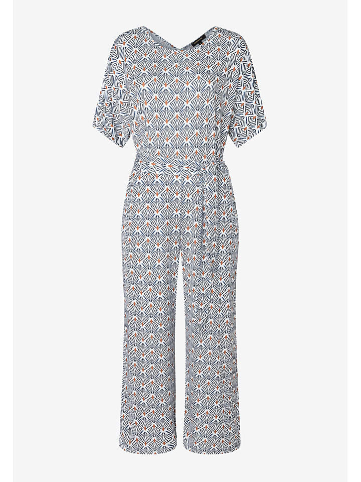 More & More Dunkelblau/ Weiß 5733173 Jumpsuit in Dunkelblau/ Weiß - 2